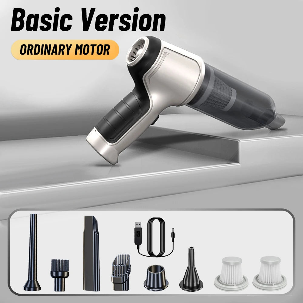 Cordless Car Vacuum - 95,000PA Suction with Blower