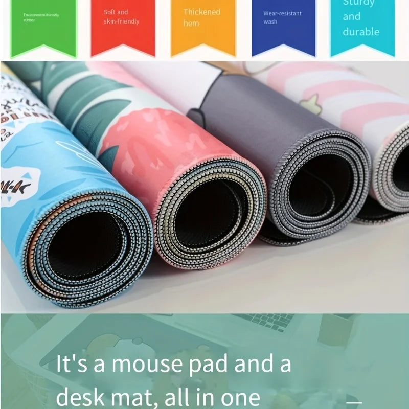 XL Shortcut Key Desk Mat - 31.5In Non-Slip Mouse Pad