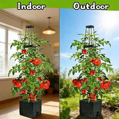 Raised Garden Planter Boxes with Trellis - 2 Pack