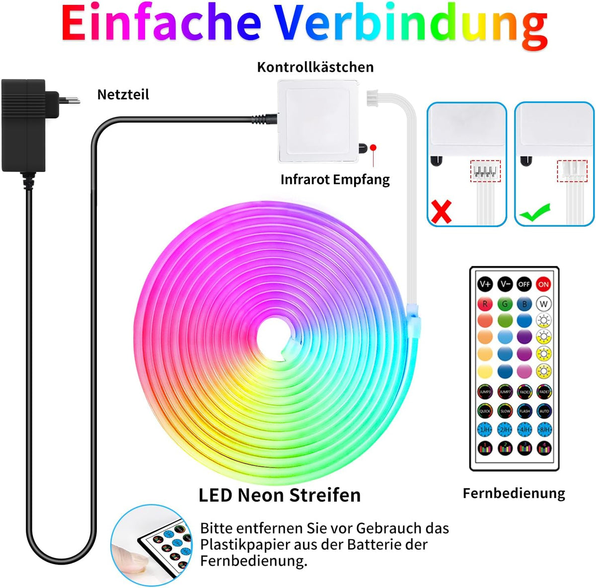 132Ft Neon LED Rope Lights - Waterproof, App Controlled