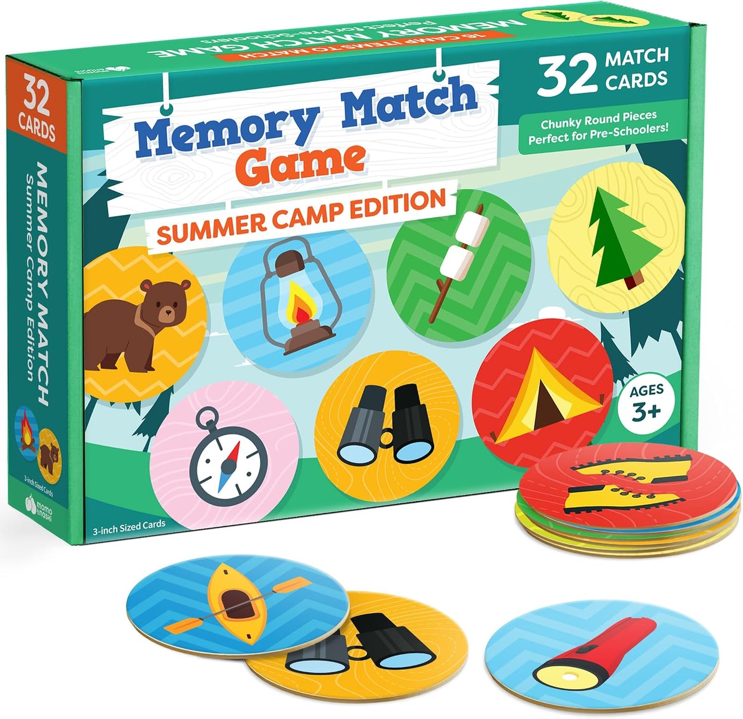 Camping Memory Match Game - Kids Ages 4-8