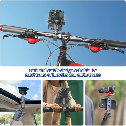 Aluminum Phone Holder - 20Mm Ball Mount, 360 Rotation