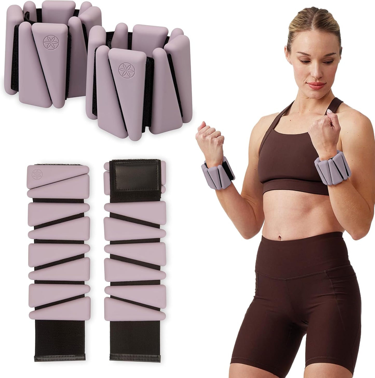 Adjustable Wrist & Ankle Weights - Yoga, Barre & Cardio