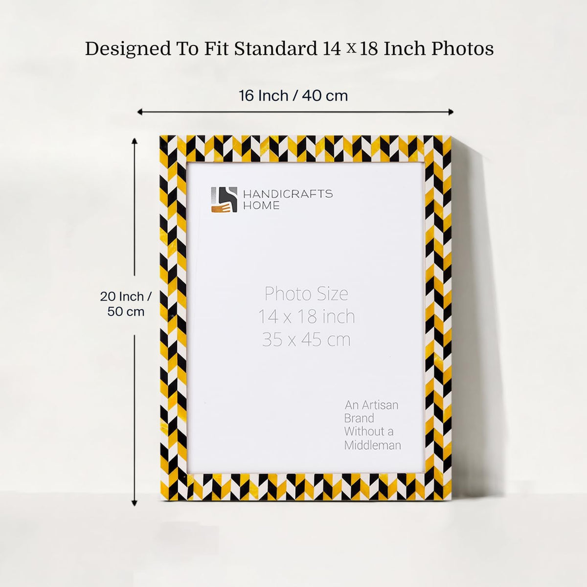 Resin Inlay Photo Frames - Set of 2, 14X18In