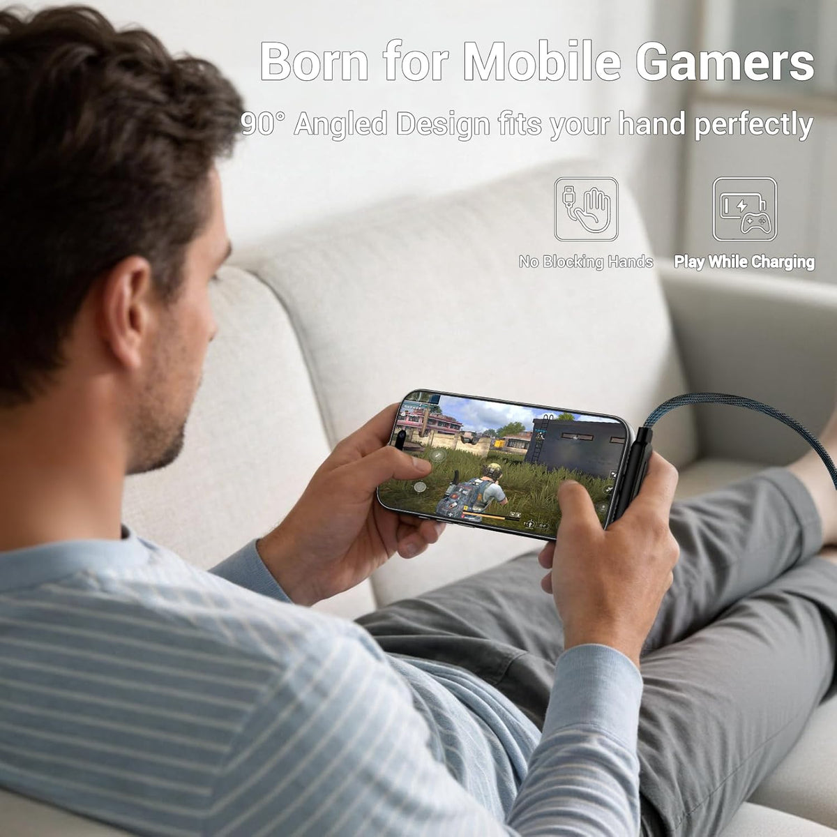 2-In-1 Charging Cable & 360 Phone Stand - 240W Fast Charge
