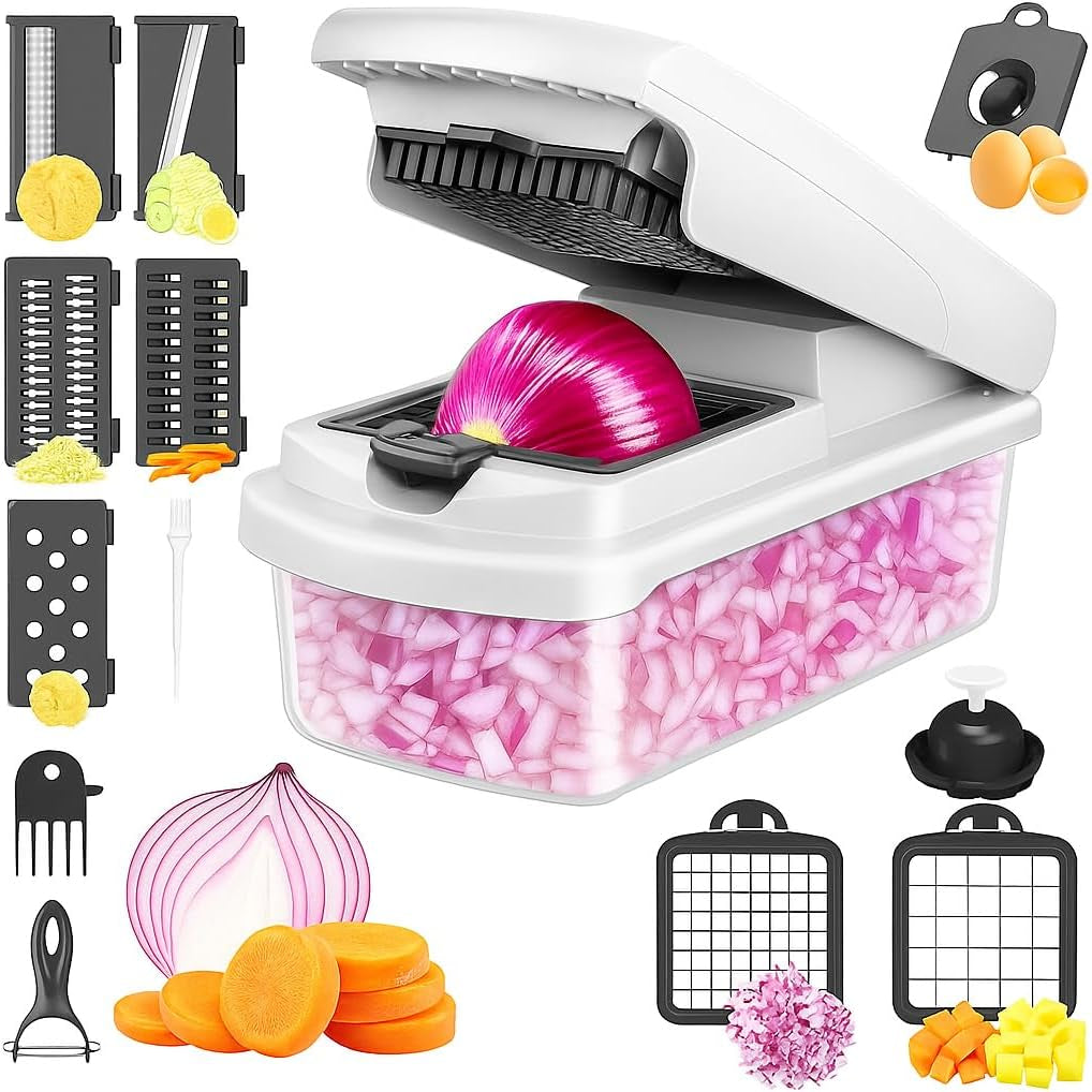 15-In-1 Chopper & Mandoline Set - Spiralizer Included