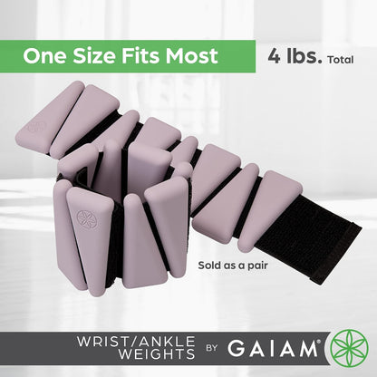 Adjustable Wrist & Ankle Weights - Yoga, Barre & Cardio