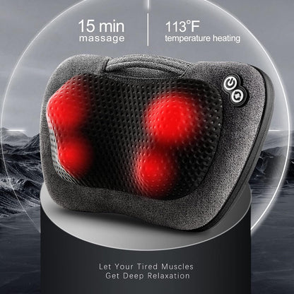 Deep Kneading Back Massager with Heat - Home & Car