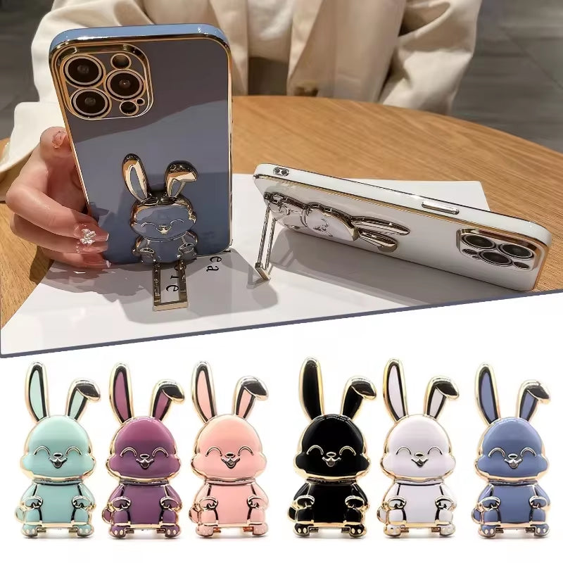 Foldable Phone Ring Stand - Cartoon Rabbit Grip
