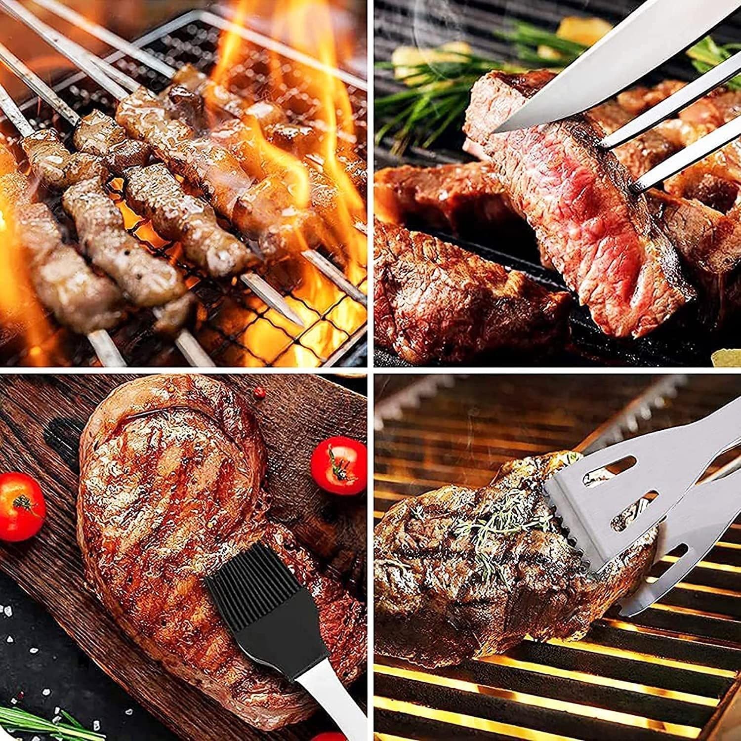 20-Piece BBQ Grill Tool Set with Carry Bag