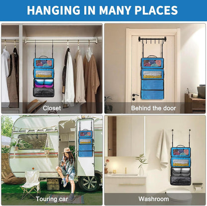 Hanging Travel Organizer - Shelf-Style Suitcase Packing Cube