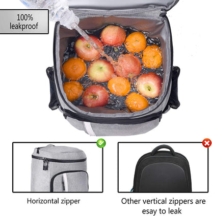 Insulated Backpack Cooler - Leakproof, Holds 30 Cans