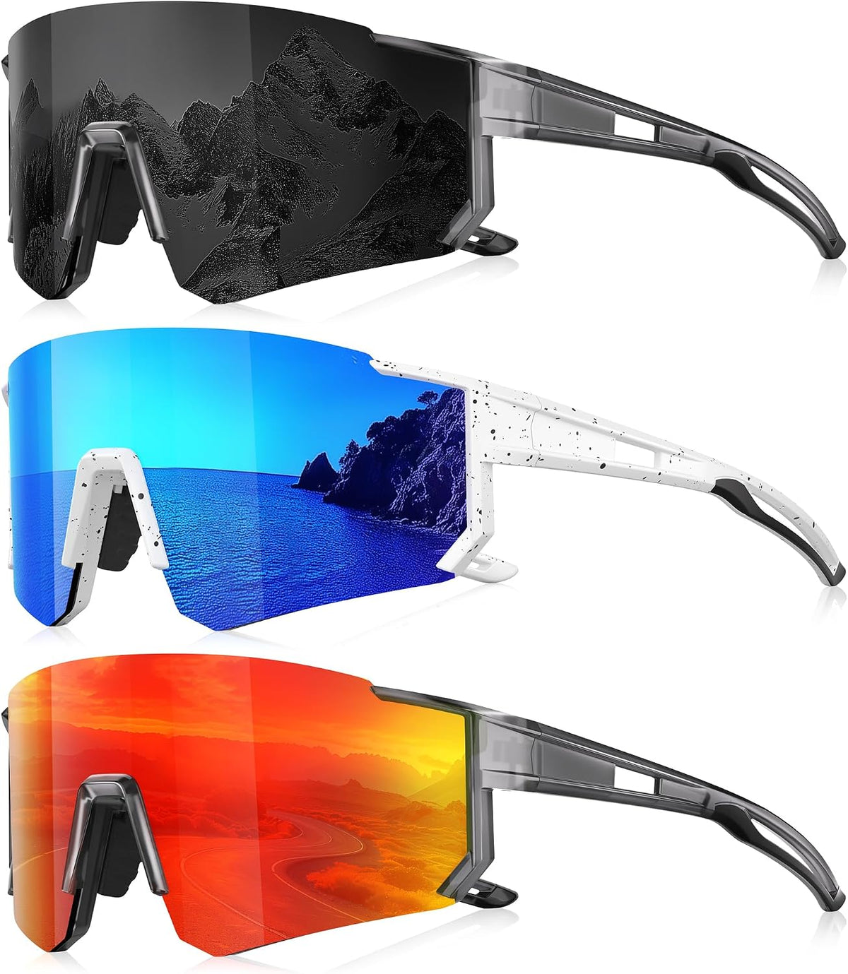 Polarized Running Sunglasses - Lightweight Sport Shades
