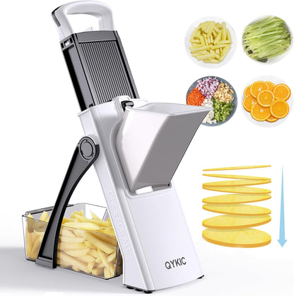 Safe Mandoline Slicer Pro - 6-In-1 Adjustable Cutter