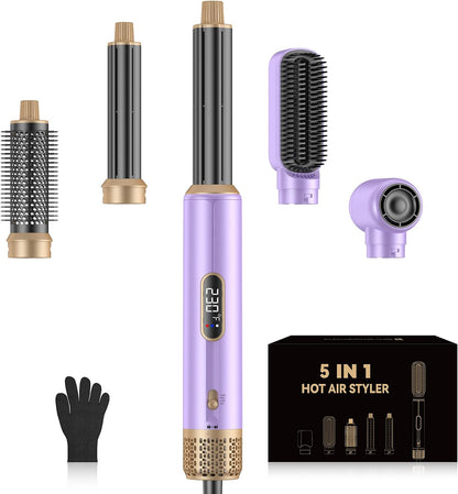 5-In-1 Blow Dryer Brush with LCD Display - Ionic Styler