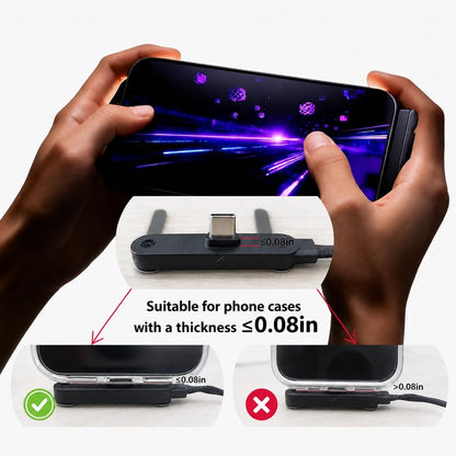 240W Invisible Charging Cable with Foldable Phone Stand