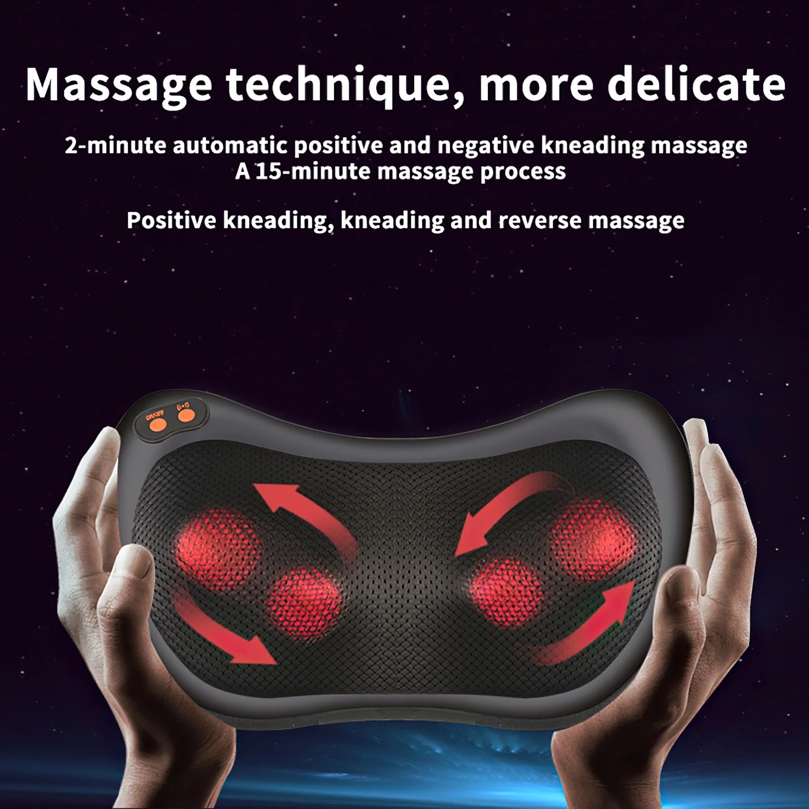 Shiatsu Neck Massager Pillow with Heat - Home, Office & Car