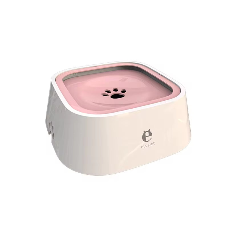No-Spill Dog Water Bowl - Floating Disc Stops Splashing