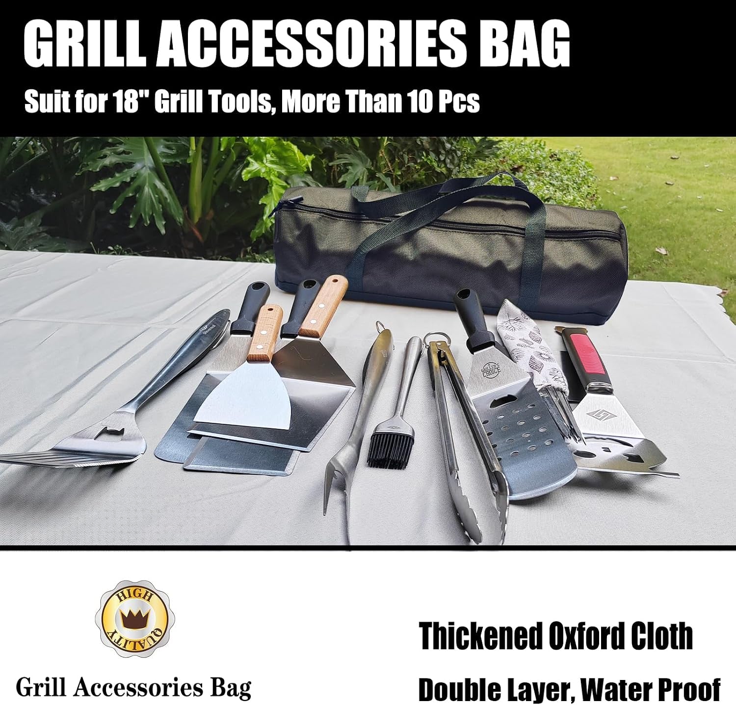 Griddle & Grill Tool Storage Bag - Heavy Oxford Cloth