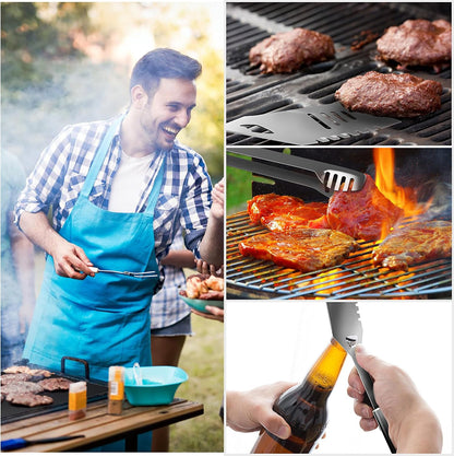 18-Piece BBQ Grill Set with Aluminum Case & Mats