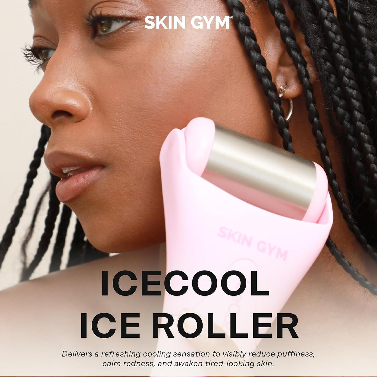Stainless Steel Ice Roller for Face - Depuffs in 60 Seconds