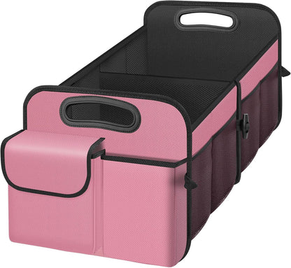 Collapsible Trunk Organizer - Multi-Compartment, Pink