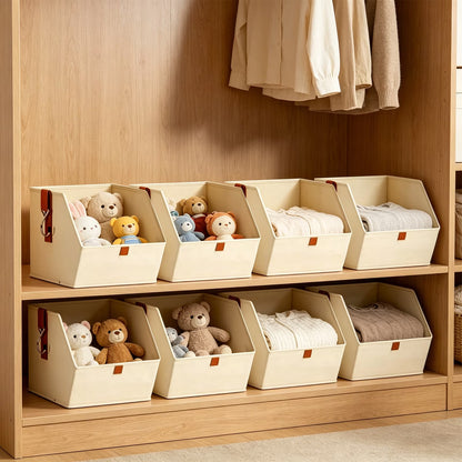 4-Tier Hanging Closet Organizer - Collapsible Fabric Shelves