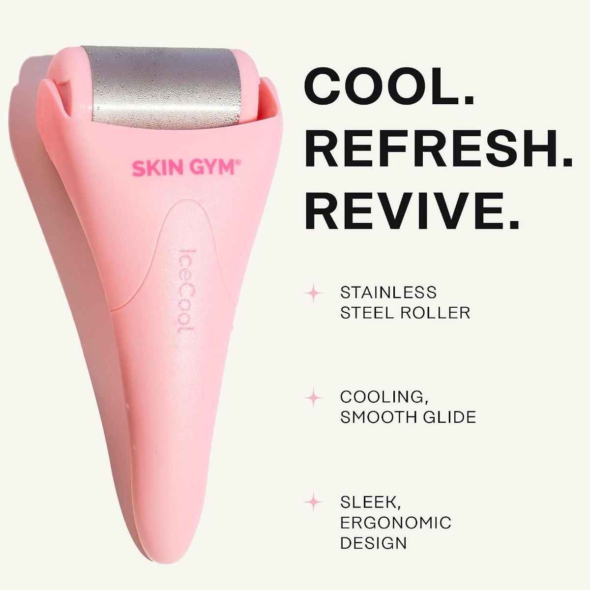 Stainless Steel Ice Roller for Face - Depuffs in 60 Seconds
