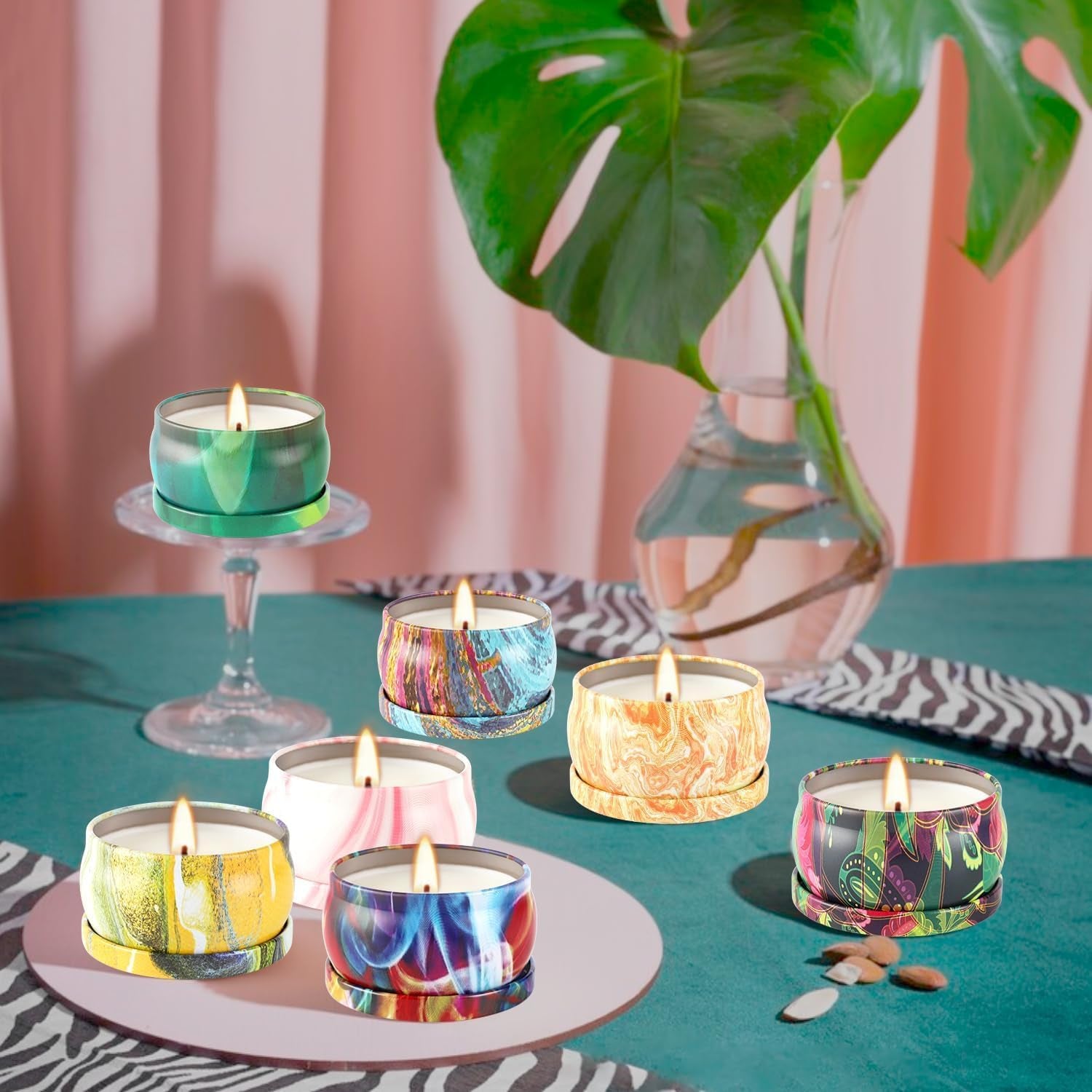 Scented Candle Gift Set - 36 Travel Tins, Assorted Scents