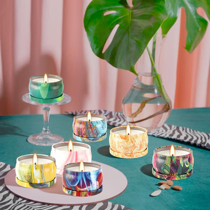 Scented Candle Gift Set - 36 Travel Tins, Assorted Scents