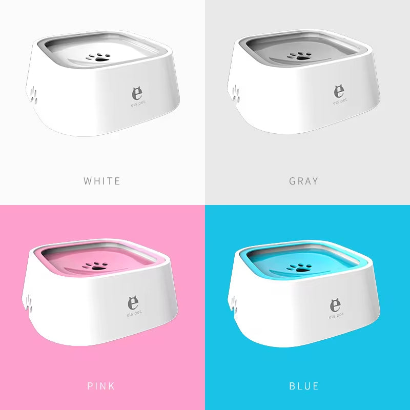 No-Spill Dog Water Bowl - Floating Disc Stops Splashing