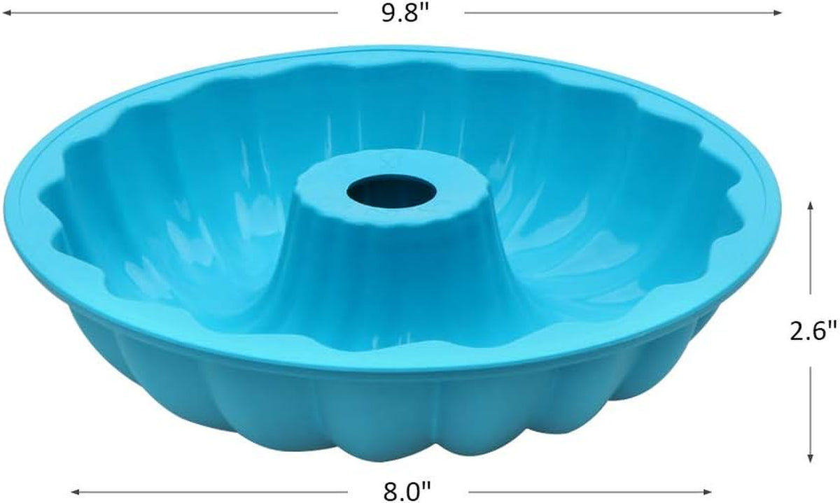 Silicone Fluted Cake Pan - 9.8In Bundt Mold
