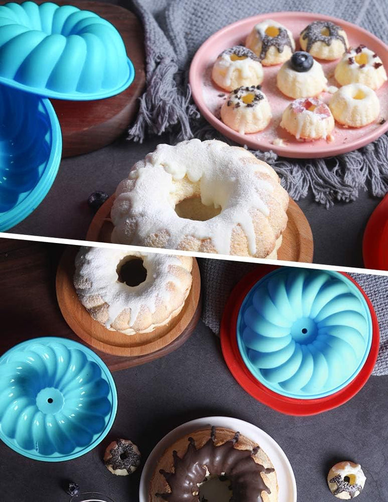 Silicone Fluted Cake Pan - 9.8In Bundt Mold