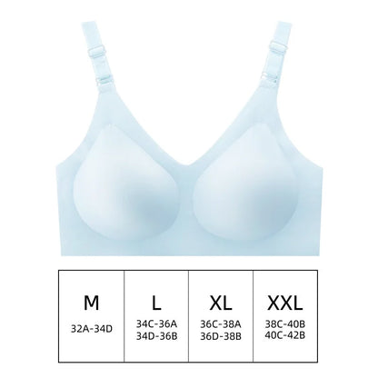 Seamless Wireless Comfort Bra - Deep V, Jelly Colors
