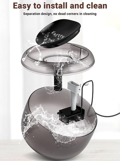 Large Cat Water Fountain 3.5L - Easy-Clean, LED Indicator