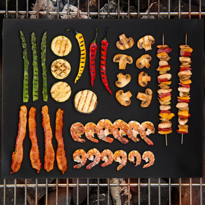 18-Piece BBQ Grill Set with Aluminum Case & Mats