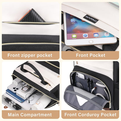 Womens Travel Laptop Backpack - 15.6In, Water Resistant