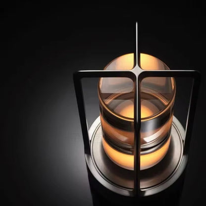 Cordless Crystal Table Lamp - Touch Dimming, Rechargeable