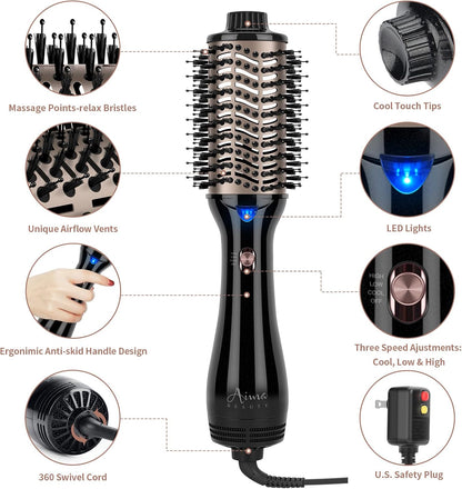 One-Step Volumizing Hair Dryer Brush - 4-In-1 Salon Styler