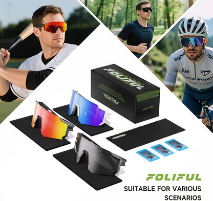 Polarized Running Sunglasses - Lightweight Sport Shades