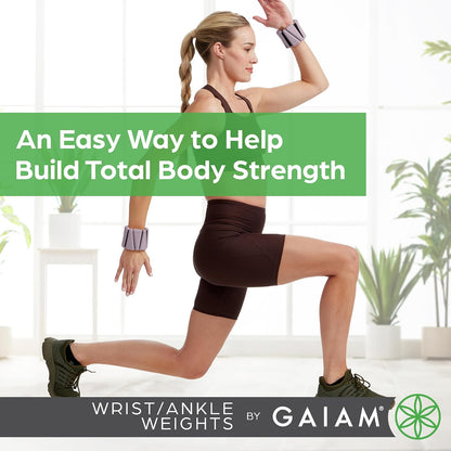 Adjustable Wrist & Ankle Weights - Yoga, Barre & Cardio