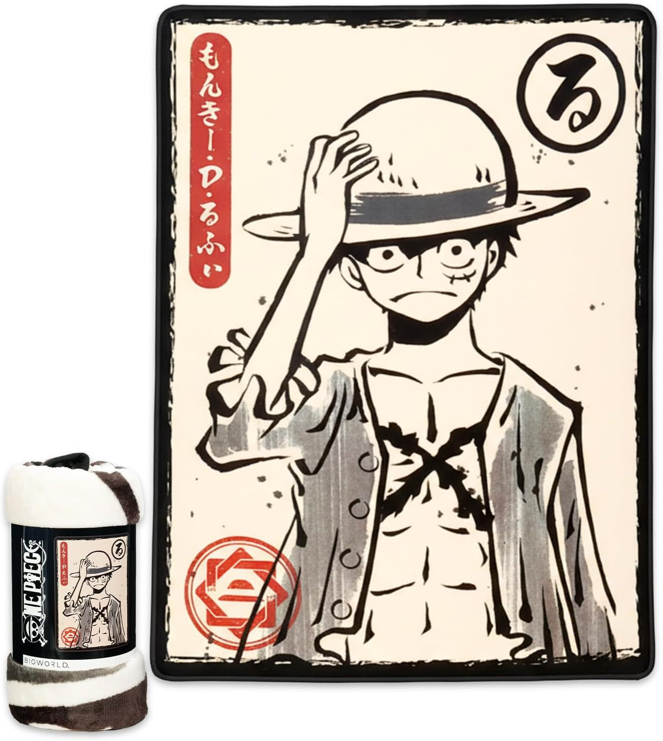Anime Fleece Blanket Set with Stickers - 45X60In