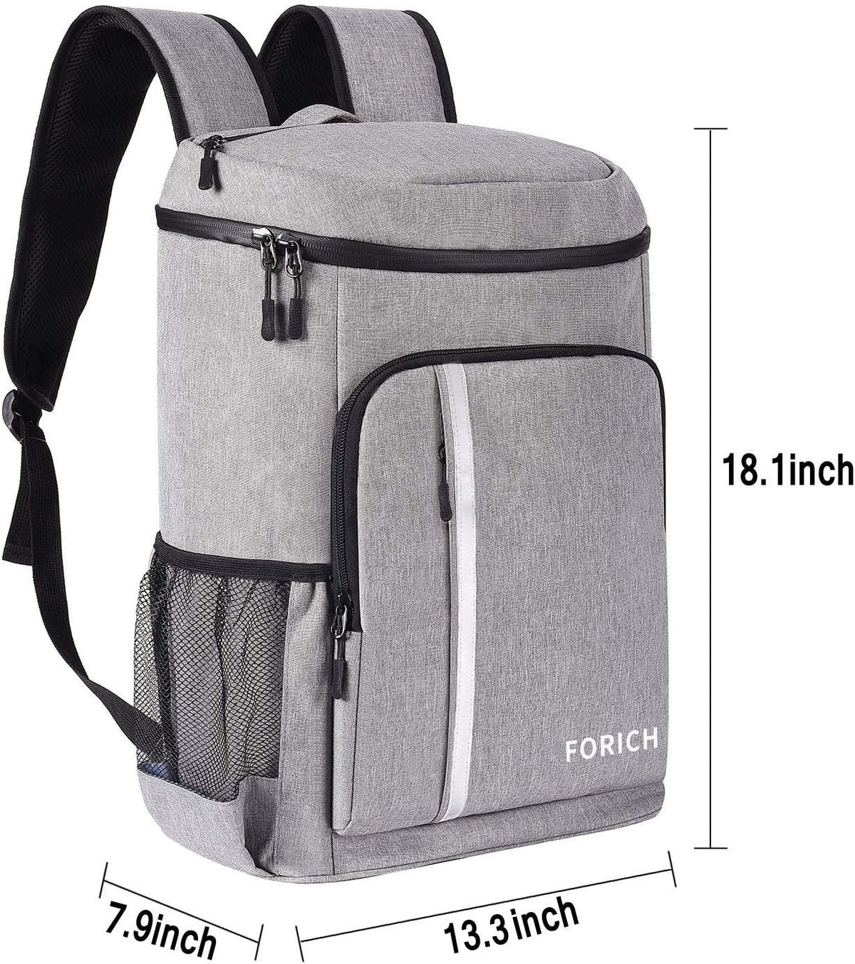 Insulated Backpack Cooler - Leakproof, Holds 30 Cans