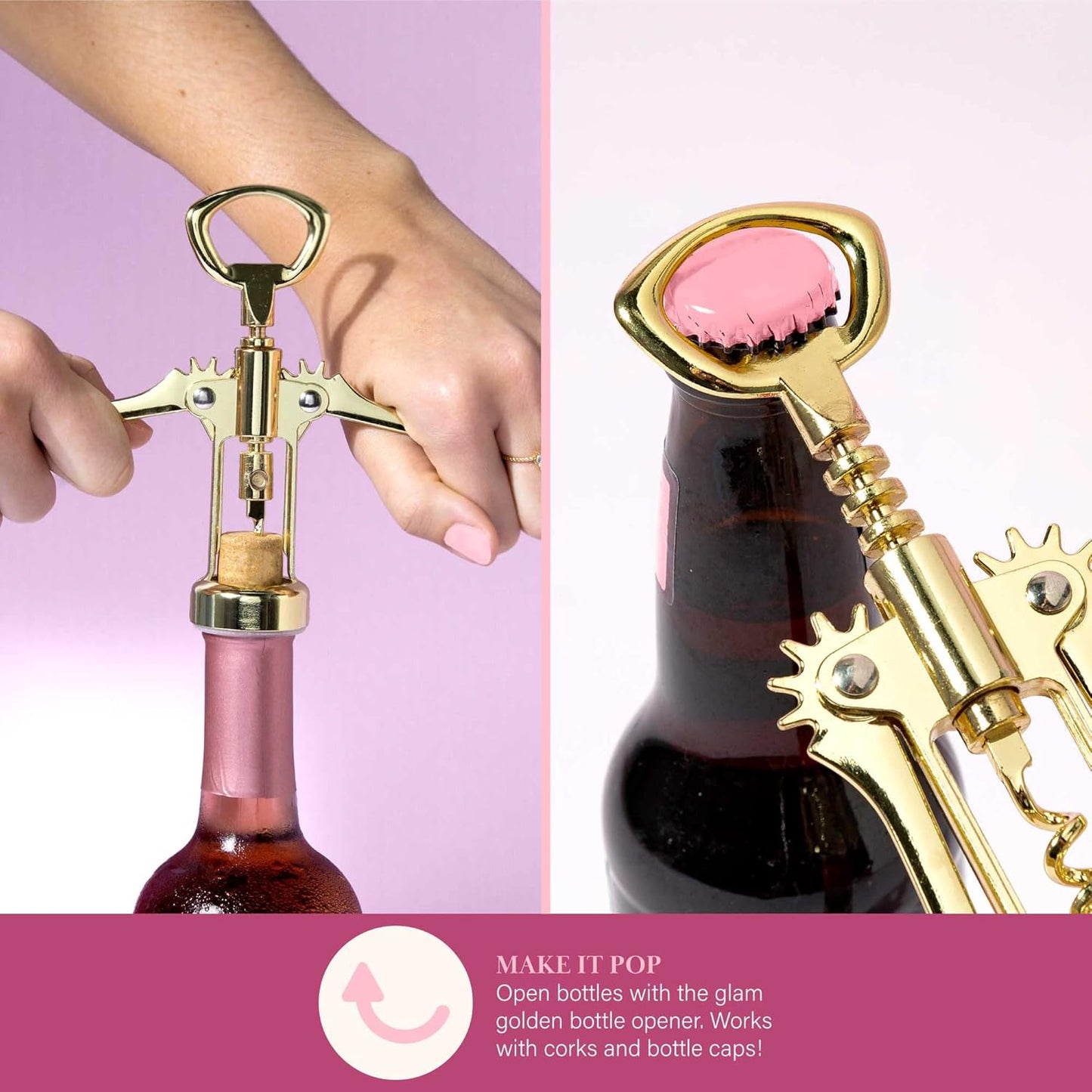 Wine Chiller Gift Set - Insulated Sleeve, Corkscrew & Stopper