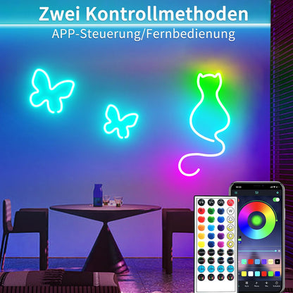 132Ft Neon LED Rope Lights - Waterproof, App Controlled