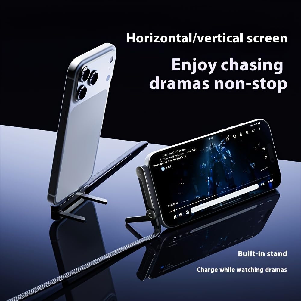 2-In-1 Charging Cable & 360 Phone Stand - 240W Fast Charge