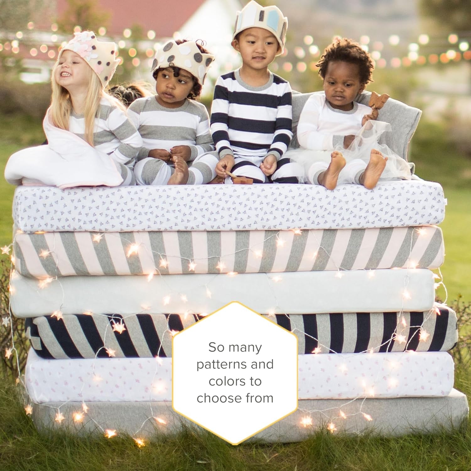 Organic Cotton Fitted Crib Sheet - Breathable & Soft