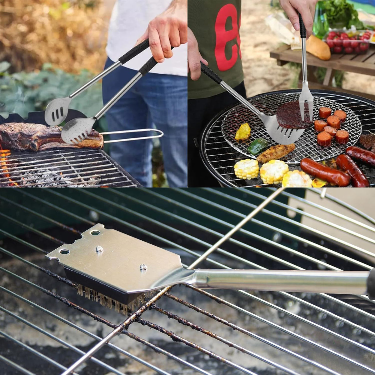 Golf-Themed BBQ Grill Tool Set - 8-Piece Gift Set