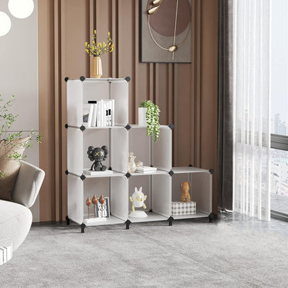 6-Cube Stackable Closet Organizer - DIY Modular Shelving