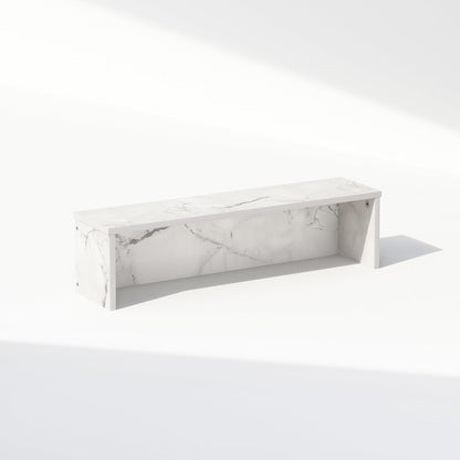 23In Desktop Organizer Shelf - Marble White